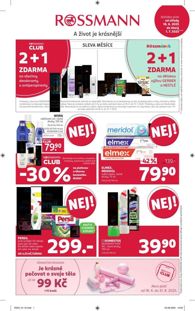 Rossmann drogerie leták 29.10. - 11.11.