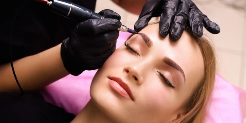 Permanentní make-up obočí technikou 3D vláskování bez i včetně korekce